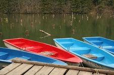 Boats And Lake Stock Photo