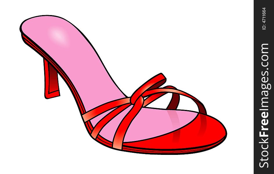 A modern woman shoe icon