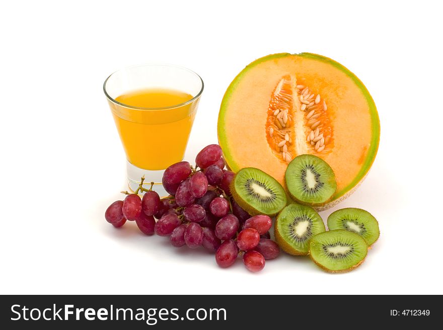 Ingredients for a healthy meal on a white background. Ingredients for a healthy meal on a white background