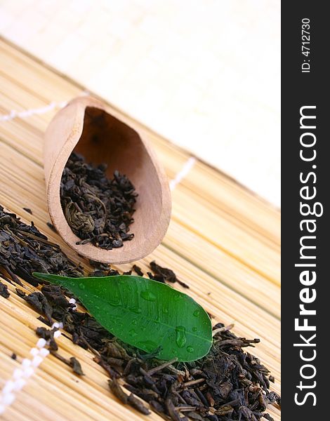Herb dieting Green tea leaves