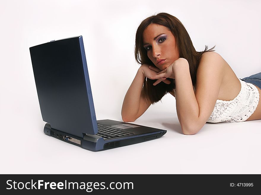 Girl With Laptop