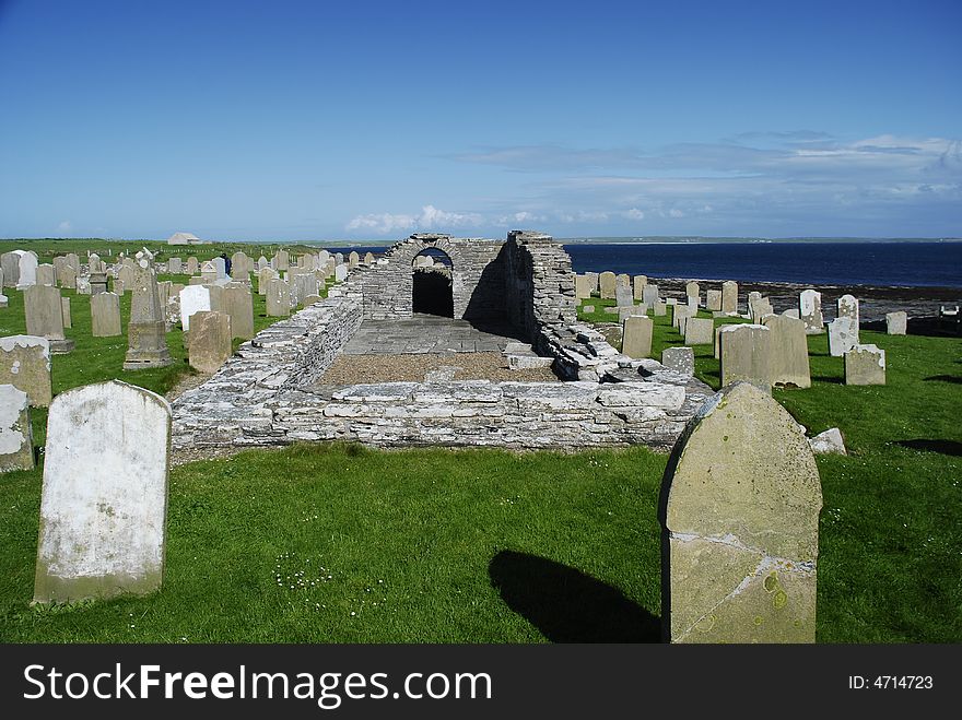 Graveyard on the island of Westray. Graveyard on the island of Westray