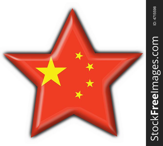 China button flag star shape