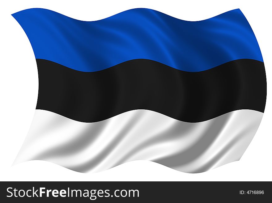 2d illustration of estonia flag. 2d illustration of estonia flag