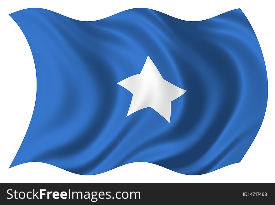 2d illustration of somalia flag. 2d illustration of somalia flag