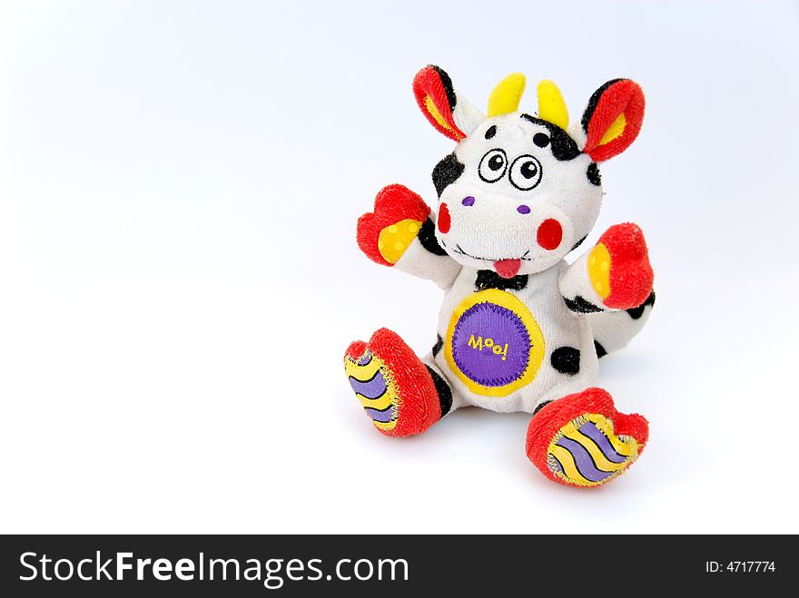 Cow of color toy for children. Cow of color toy for children