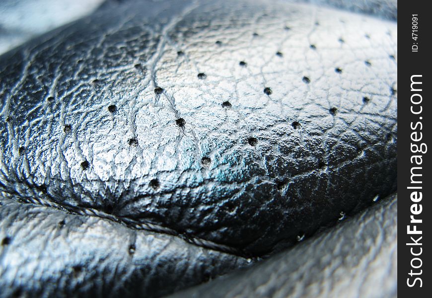 Black leather closeup, great for backgrounds