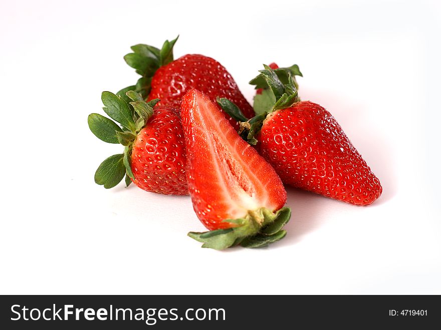 Bunch of the fresh red juicy strawberries. Bunch of the fresh red juicy strawberries