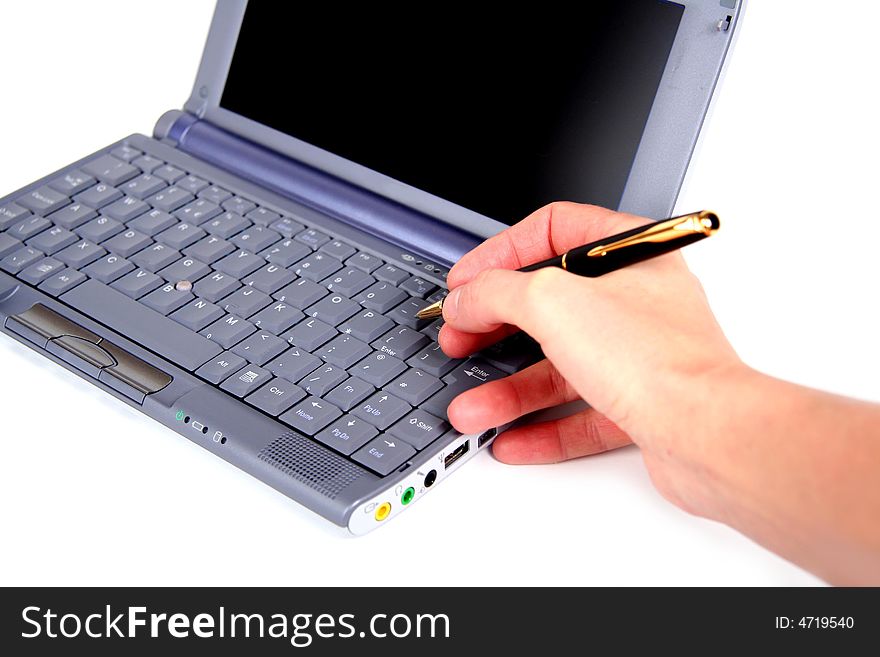 Computer keyboard isolated on white. Computer keyboard isolated on white.