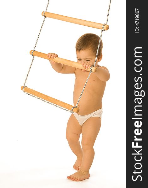Boy With A Rope-ladder