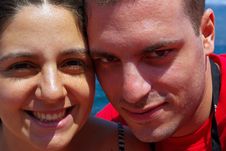 Happy Couple Smiling Royalty Free Stock Image Happy Couple Smiling Royalty Free Stock Image