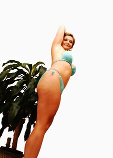 Young Woman In Bikini. Royalty Free Stock Photo Young Woman In Bikini. Royalty Free Stock Photo