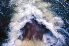 Down The Waterfall Royalty Free Stock Image Down The Waterfall Royalty Free Stock Image