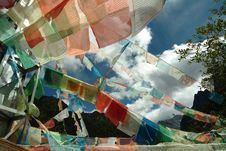 Tibetan Religion Supplies - Wind Horse S Banner Royalty Free Stock Photos Tibetan Religion Supplies - Wind Horse S Banner Royalty Free Stock Photos