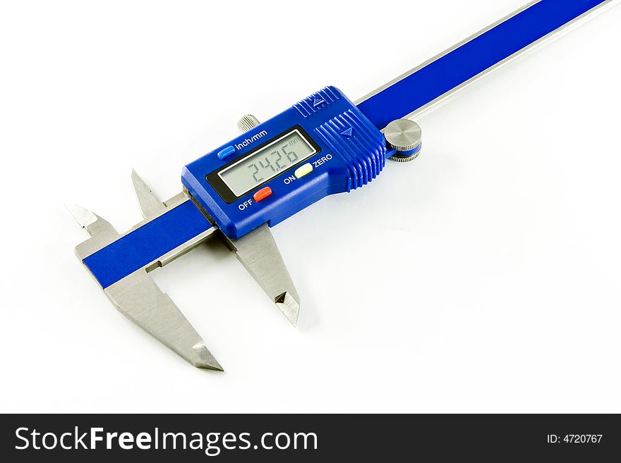 Vernier Caliper On White Background