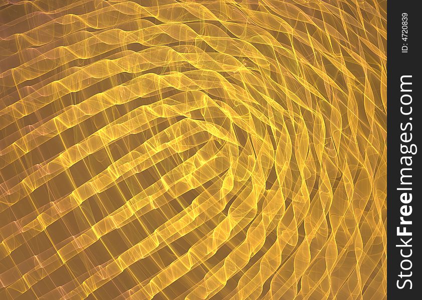Yellow abstract texture. Fractal graphics shows picture like a lot of ribbons. Yellow abstract texture. Fractal graphics shows picture like a lot of ribbons.