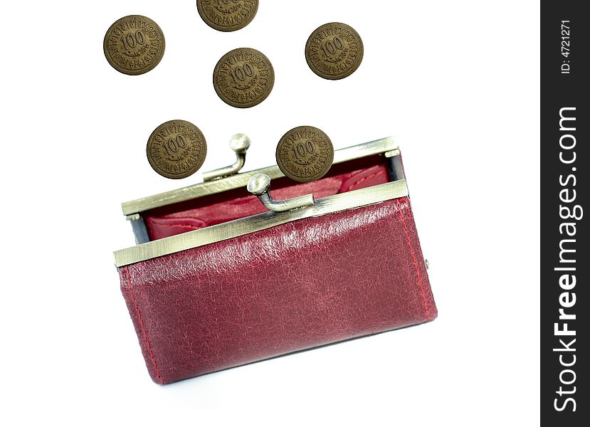 Money In A Red Purse