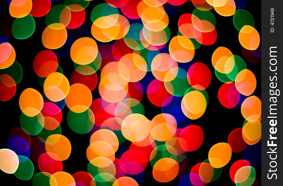 Multi colored light spots background. Multi colored light spots background