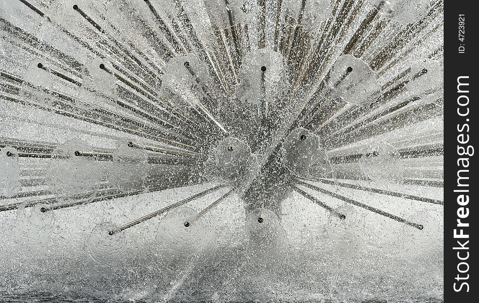 A modern and nice tree-like fountain. A modern and nice tree-like fountain