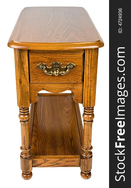 Oak Chair Side End Table