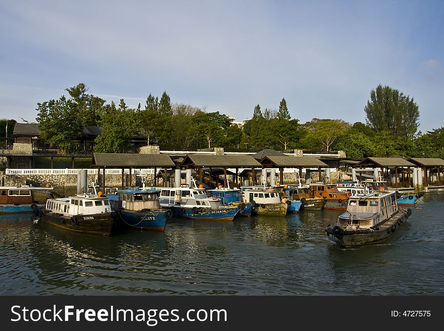 This is the pier to take a boat ride.