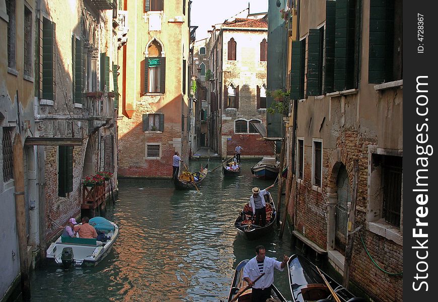 Old buildings, narrow canals, gondolas, light and shade... a little piece of Venice. Old buildings, narrow canals, gondolas, light and shade... a little piece of Venice.