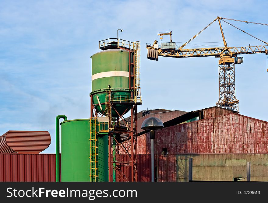 Power Plant In Piombino , Italy.