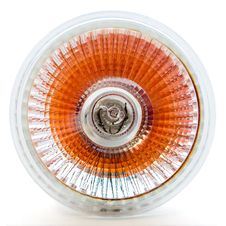 Orange Halogen Light Bulb Royalty Free Stock Image
