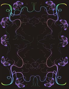 Purple Butterfly Background Royalty Free Stock Photo