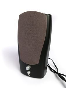 Black Computer Speaker Royalty Free Stock Photography Black Computer Speaker Royalty Free Stock Photography