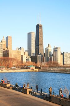 The High-rise Buildings In Chicago Stock Image The High-rise Buildings In Chicago Stock Image