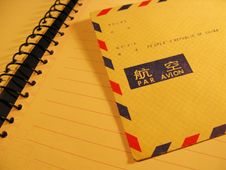 Air Postal Envelopes Stock Image