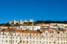 The Castelo De Sao Jorge Royalty Free Stock Photo The Castelo De Sao Jorge Royalty Free Stock Photo