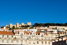 The Castelo De Sao Jorge Stock Photo The Castelo De Sao Jorge Stock Photo
