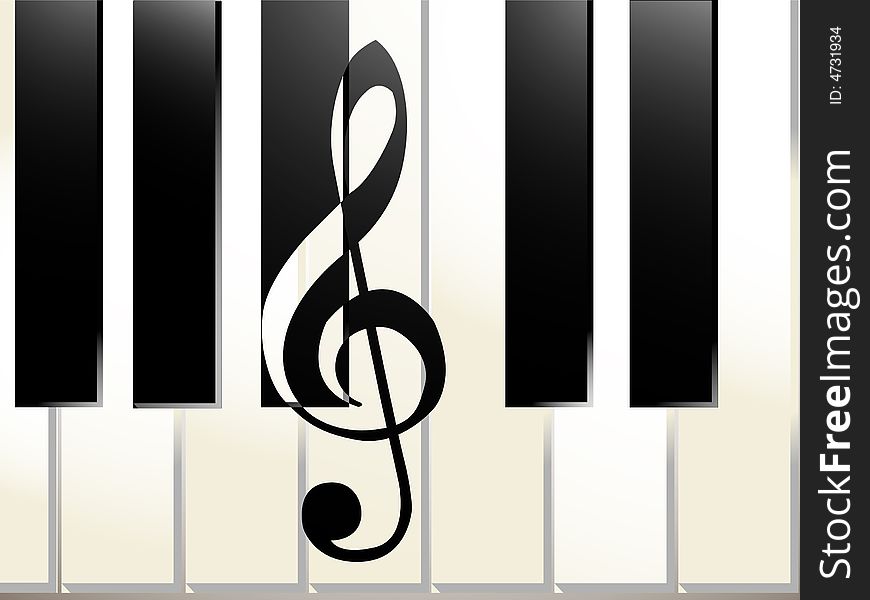 Abstract piano vector illustration background. Abstract piano vector illustration background