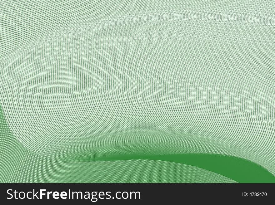 Curve on a green background. Curve on a green background