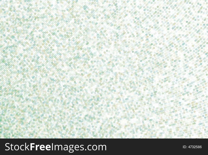 Abstract background with green circle