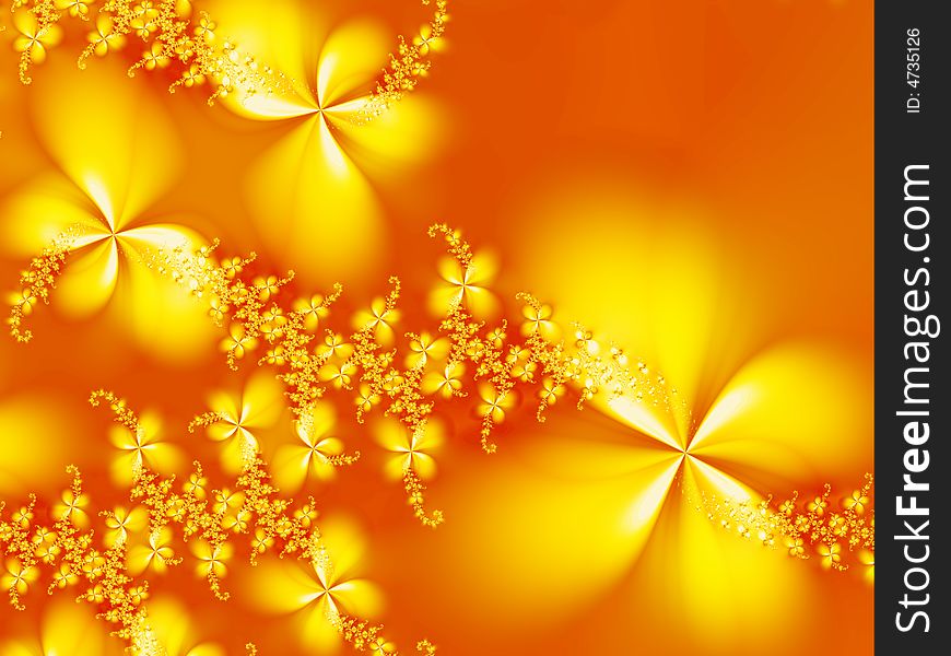 Fractal image of abstract flowers. Fractal image of abstract flowers.