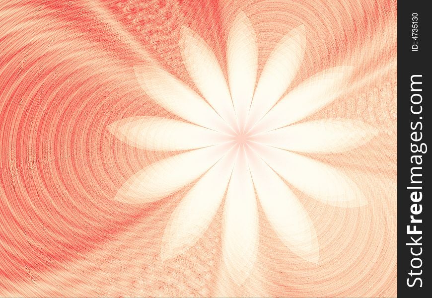 Fractal image of an abstract flower. Fractal image of an abstract flower.