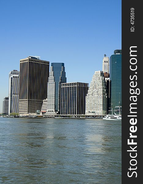 View of buildings of New York City. View of buildings of New York City