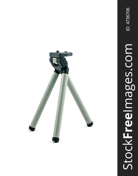 Mini tripod isolated on white