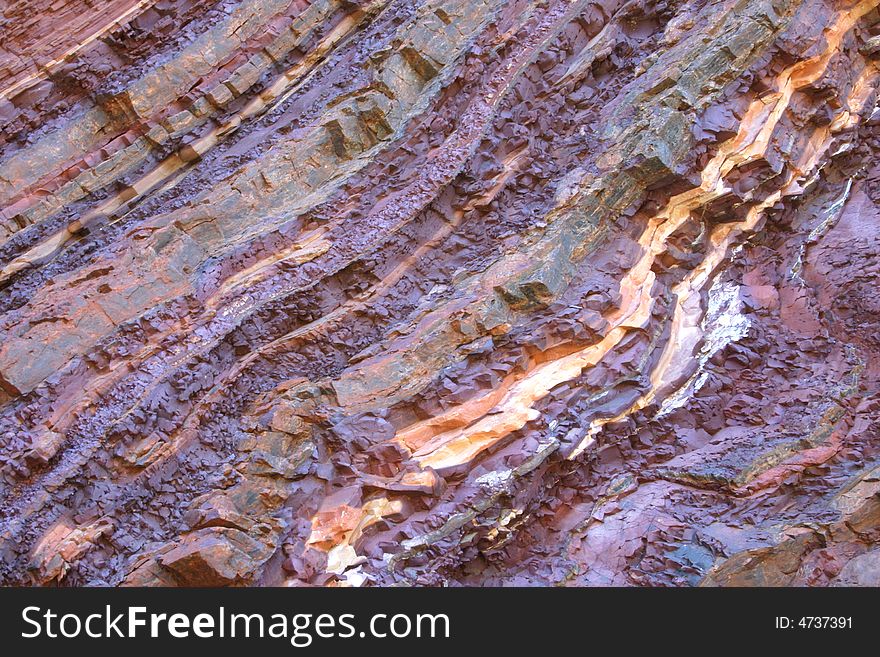 Beautiful close view on a colorful rocks in Australia. Beautiful close view on a colorful rocks in Australia.