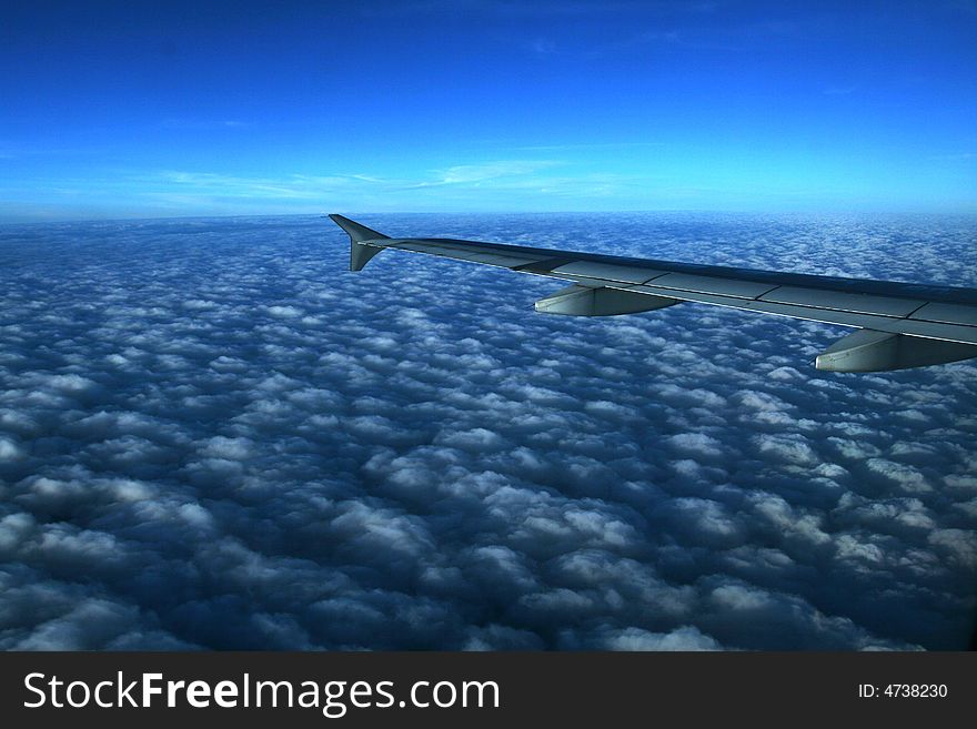 Clouds - view from the plane. Clouds - view from the plane