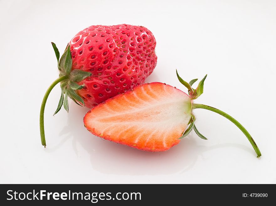 Close up of fresh succulent strawberries. Close up of fresh succulent strawberries