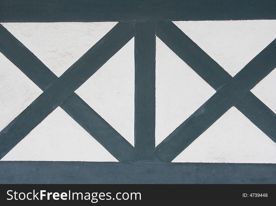 Letter X Marking French Classical Architecture