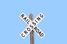 Railroad Crossing Sign Royalty Free Stock Image