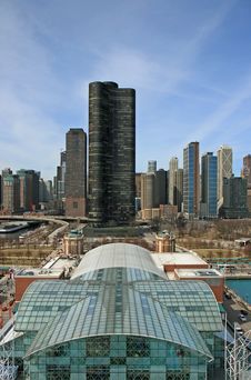 The High-rise Buildings In Chicago Stock Photo The High-rise Buildings In Chicago Stock Photo