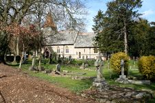 English Village Church And Graveyard Stock Photography English Village Church And Graveyard Stock Photography