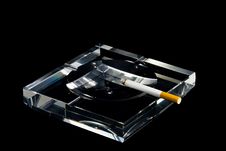 Ashtray And Cigarette Royalty Free Stock Photo