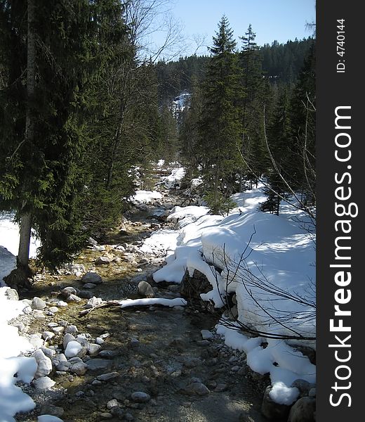 River in winter in Tirol / Tyrol